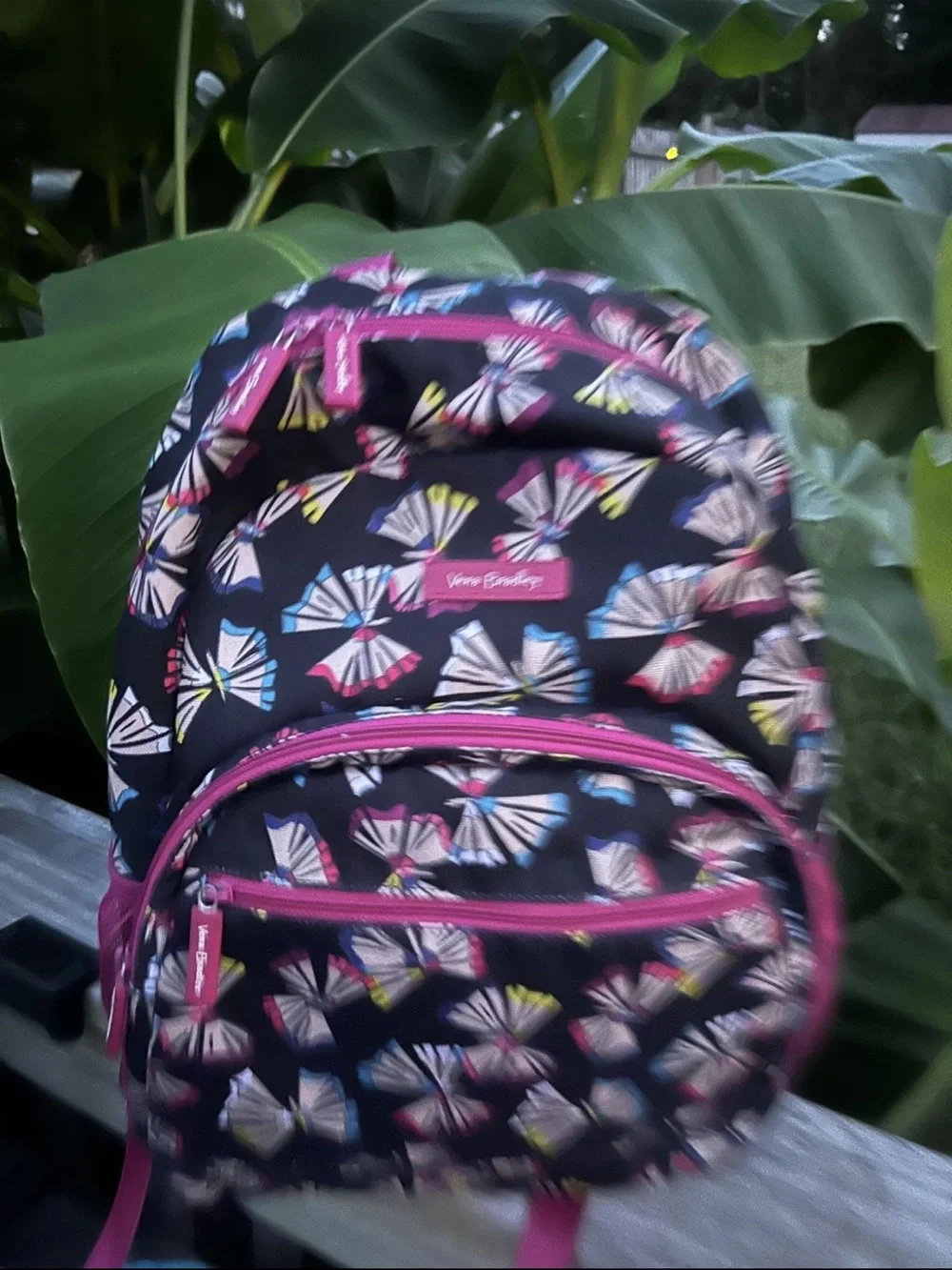 Vera Bradley Lighten Up Butterfly Pencil Shavings Backpack